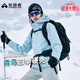 拓路者【青鳥(niǎo)】沖鋒衣硬殼女三合一戶(hù)外防風(fēng)防水外套登山服男透氣夾克 冰川藍-單沖無(wú)內膽 M