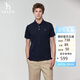 哈吉斯（HAZZYS）男裝 夏季款【涼感】翻領(lǐng)t恤男上衣短袖POLO衫男ASTZE0DBX18