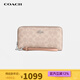 蔻馳（COACH）【京東奧萊】女士長(cháng)款拉鏈錢(qián)包 CW778SVPWH沙黃色七夕情人節禮物 沙黃色