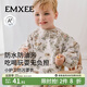 嫚熙（EMXEE）嬰兒寶寶吃飯罩衣圍兜防水防臟輔食反穿衣飯兜 秋奢童話(huà) 110（建議身高100-110cm） 3-4歲