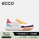 愛(ài)步（ECCO）休閑鞋女 時(shí)尚百搭平底鞋簡(jiǎn)約球鞋板鞋休閑運動(dòng)鞋 街頭272813 彩色/芒果黃27281360814 38