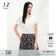 玖姿·安娜蔻時(shí)髦簡(jiǎn)約ins風(fēng)小蠻腰彈力89%棉短袖T恤女2025夏季款 米白 2XL