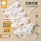貝肽斯嬰兒圍嘴新生兒防水圍兜親膚透氣360度旋轉吃飯寶寶口水巾 5條裝