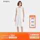 PORTS寶姿女裝春季新款時(shí)尚氣質(zhì)無(wú)袖連衣裙ALD8D027PWB017 奶白色 M (6)