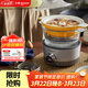 東菱（Donlim）蒸汽鍋家用電蒸鍋多功能鍋蒸燉煮一體鍋電火鍋汽鍋雞專(zhuān)用鍋煮鍋+陶瓷汽鍋）DL-9009