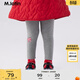 馬·拉?。∕.Latin）/【商場(chǎng)同款】童裝兒童褲子春裝新款女小童針織打底長(cháng)褲 中雜灰 100