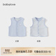 babylove嬰兒馬甲春秋季男女寶寶純棉保暖輕便背心外穿條紋雙面穿百搭坎肩
