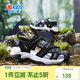 特步（XTEP）兒童童鞋男中大童包頭緩震防滑涼鞋沙灘鞋 黑/西芹綠 40