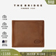 THE BRIDGE/橋牌 Story Uomo系列手工牛皮【植鞣工藝】男士錢(qián)包短款卡包男 棕色