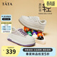他她（TATA）厚底板鞋女松糕小白鞋商場(chǎng)2024春季DWBX1AM4