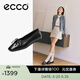 愛(ài)步（ECCO）芭蕾舞鞋女 26年春季新款時(shí)尚輕奢羊皮平底淺口單鞋 舞悅234363 黑色23436301001 36