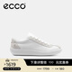 愛(ài)步（ECCO）國際品牌高端牛皮休閑德訓板鞋 柔酷零點(diǎn)男鞋537754 白色40 HL