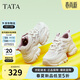 他她（TATA）厚底透氣老爹鞋女鞋輕便增高運動(dòng)鞋百搭鞋子 白/灰紫 38