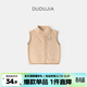 嘟嘟家兒童雙面奧粒絨馬甲寶寶卡通背心男童坎肩新款春裝女童馬夾 卡其 100
