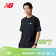 NEW BALANCE NB官方男款運動(dòng)休閑百搭純色打底圓領(lǐng)上衣短袖T恤 BK MT41509 2XL