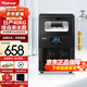 沃拓萊（Watoor）商用制冰機奶茶店60/80/100KG大型桶裝水酒吧臺制冰器KFC全自動(dòng)方冰塊制作機 日產(chǎn)40KG-32大冰格-接自來(lái)水