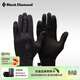 Black DiamondBD黑鉆輕量觸屏襯里男士抓絨手套滑雪健行防滑保暖手套女801808 Black M
