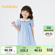 巴拉巴拉童裝女童裙子娃娃領(lǐng)連衣裙夏兒童A字裙可愛(ài)文藝 藍色調00388 100 cm