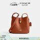 蔻馳（COACH）奧萊女士女包HADLEY 25號多功能斜挎包單肩包通勤百搭 IM/棕黃色