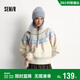 森馬（Semir）毛衣女冬小狗費爾島寬松插肩袖衣服2025俏皮軟糯毛衫109725107005