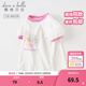 戴維貝拉（DAVE＆BELLA）女童t恤短袖童裝中大童打底衫兒童上衣抗菌薄款夏季新款大童服裝 白色【現貨】 140 cm（建議身高130-140cm） cm（建議身高130-140cm）