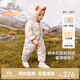 英氏（YEEHOO）兒童羽絨服秋冬納米抗菌輕薄款嬰兒羽絨服連體衣超韌絨 林中雪人 73 cm-充絨40g-建議6-9個(gè)月