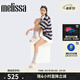 melissa梅麗莎厚底鞋日常糖果配色女士拖鞋貝果面包果凍鞋35859 米色 39