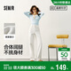 森馬（Semir）森柔牛仔丨牛仔褲女潮流顯瘦褲子25春秋季寬松闊腿褲109925124001
