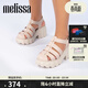 梅麗莎（melissa）Megan高跟時(shí)尚果凍羅馬齒輪涼鞋女33835 米色 38