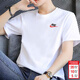 耐克（NIKE）T恤男士 2026新款夏季寬松休閑運動(dòng)健身圓領(lǐng)透氣半袖全棉跑步短袖 熱推/小標/白色 L (175/92A)