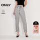 ONLY 2026春季涼感透氣卷邊褲腳九分男友褲錐形牛仔褲女|126149006