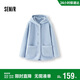 森馬（Semir）外套女冬季中長(cháng)款兩面穿仿羊羔毛搖粒絨2025純色夾克109725108003