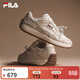 斐樂(lè )（FILA）楊冪同款女鞋休閑鞋2026春季新款藤蘿鞋簡(jiǎn)約時(shí)尚薄底鞋阿甘鞋 雪白/樺樹(shù)棕-SB 37.5