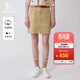 哈吉斯（HAZZYS）女裝 夏季款短裙H型基本青春半身裙ABQST0BAF01 米色BI L (165/76A 44)