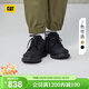 卡特（CAT）新品男女同款戶(hù)外牛皮低幫休閑鞋情侶同款黃靴商場(chǎng)同款 黑色 41