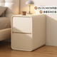 小匠材床頭柜小型臥室免安裝實(shí)木簡(jiǎn)約現代時(shí)尚奶油風(fēng)床邊收納柜子25*40