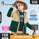 暇步士（Hush Puppies）童裝兒童薄外套春秋男童連帽風(fēng)衣女童防風(fēng)上衣 暖卡其 140