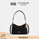 蔻馳（COACH）奧萊女士女包經(jīng)典標志LAUREL 19號單肩包流浪包通勤 SV/黑色
