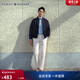 Tommy Hilfiger【易打理斜紋】秋冬男裝1985微彈潮流多色商務(wù)直筒休閑西褲 米色AEF 32 （推薦：140-150斤）