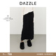 DAZZLE地素 半身裙冬季針織長(cháng)裙 黑色 XS