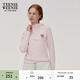 Teenie Weenie小熊女裝秋季連帽暖絨衛衣學(xué)院風(fēng)T恤打底衫上衣潮 淺粉色 M (165)