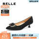 百麗（Belle）舒適優(yōu)雅羊皮單鞋女商場(chǎng)款氣質(zhì)高跟鞋D3N1DAQ5預售 黑色 38 (240mm)