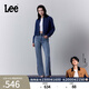 Lee【張凌赫代言】商場(chǎng)同款美顏牛仔427標準高腰喇叭女牛仔褲潮流 中淺藍 29