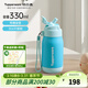 特百惠（Tupperware）鴨嘴吸管330ml食品級不銹鋼便攜兒童可愛(ài)學(xué)生保溫水杯子 淺藍色330ml（新老包裝隨機發(fā)貨）