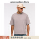 Abercrombie & Fitch美式復古經(jīng)典舒適百搭純色圓領(lǐng)短袖T恤上衣25夏季男裝124-5140 紫色 S (175/92A)