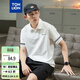 唐獅（TonLion）2026夏季新款男左胸小細節袖筒拼條短袖Polo寬松潮牌上衣男