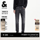 杰克·瓊斯（JACK&JONES）男裝士牛仔褲貓須水洗時(shí)尚舒適涼感高彈錐形長(cháng)褲褲子225332035 A16深灰牛仔 常規 32 175 W32/L32