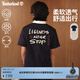 添柏嵐（Timberland）官方男女同款短袖T恤新款戶(hù)外透氣印花寬松A5NZC A5NZC433/深寶石藍 3XL