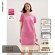 朗姿【精英衣櫥】小香風(fēng)直筒高級感裙子女春季新款連衣裙 玫粉色 S