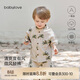 babylove寶寶短袖開(kāi)衫夏季純棉紗布上衣薄款透氣t恤襯衫外出休閑百搭夏裝